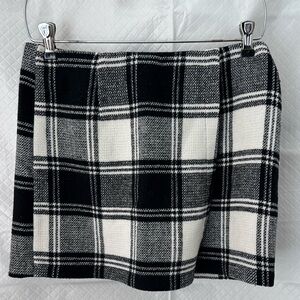 Forever 21 Black and White Checkered Mini Skirt